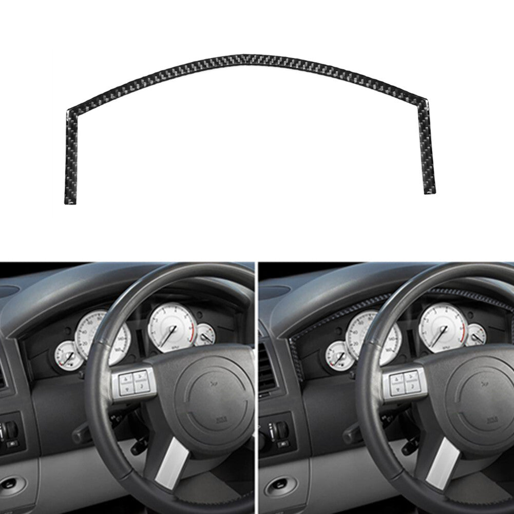 Carbon Fiber Speedmeter Surround Cover Trim Fit for Chrysler 300 2005-2007