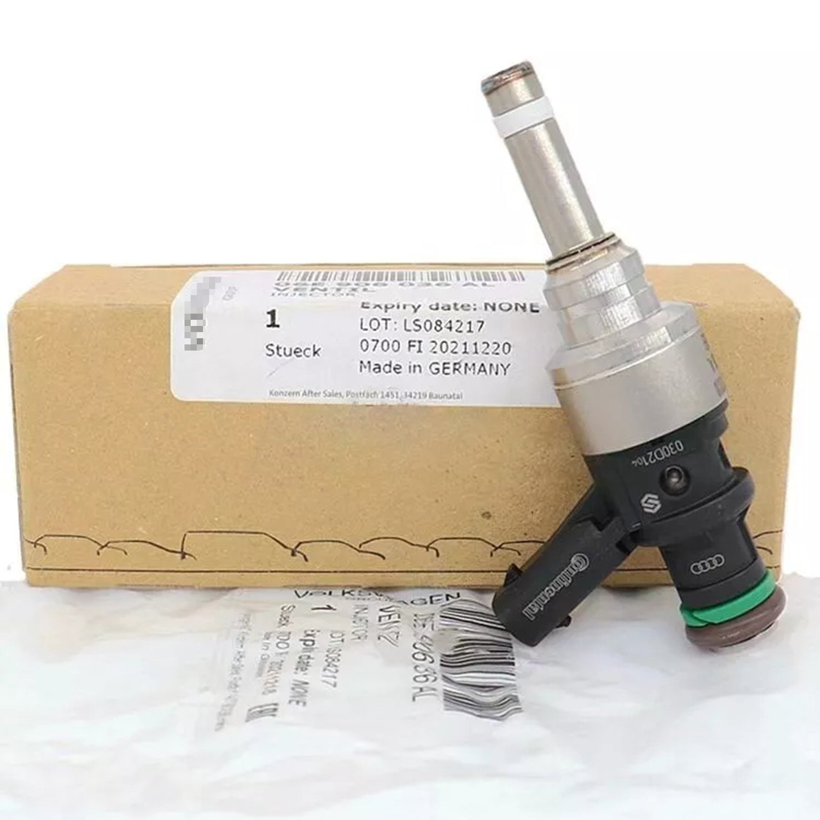 The all-new 1X fuel injector 06E906036AL is suitable for Audi for A4 , for A5 , for A6 , for A8 , Q5, Q7, and for Volkswagen Touareg 3.0T.