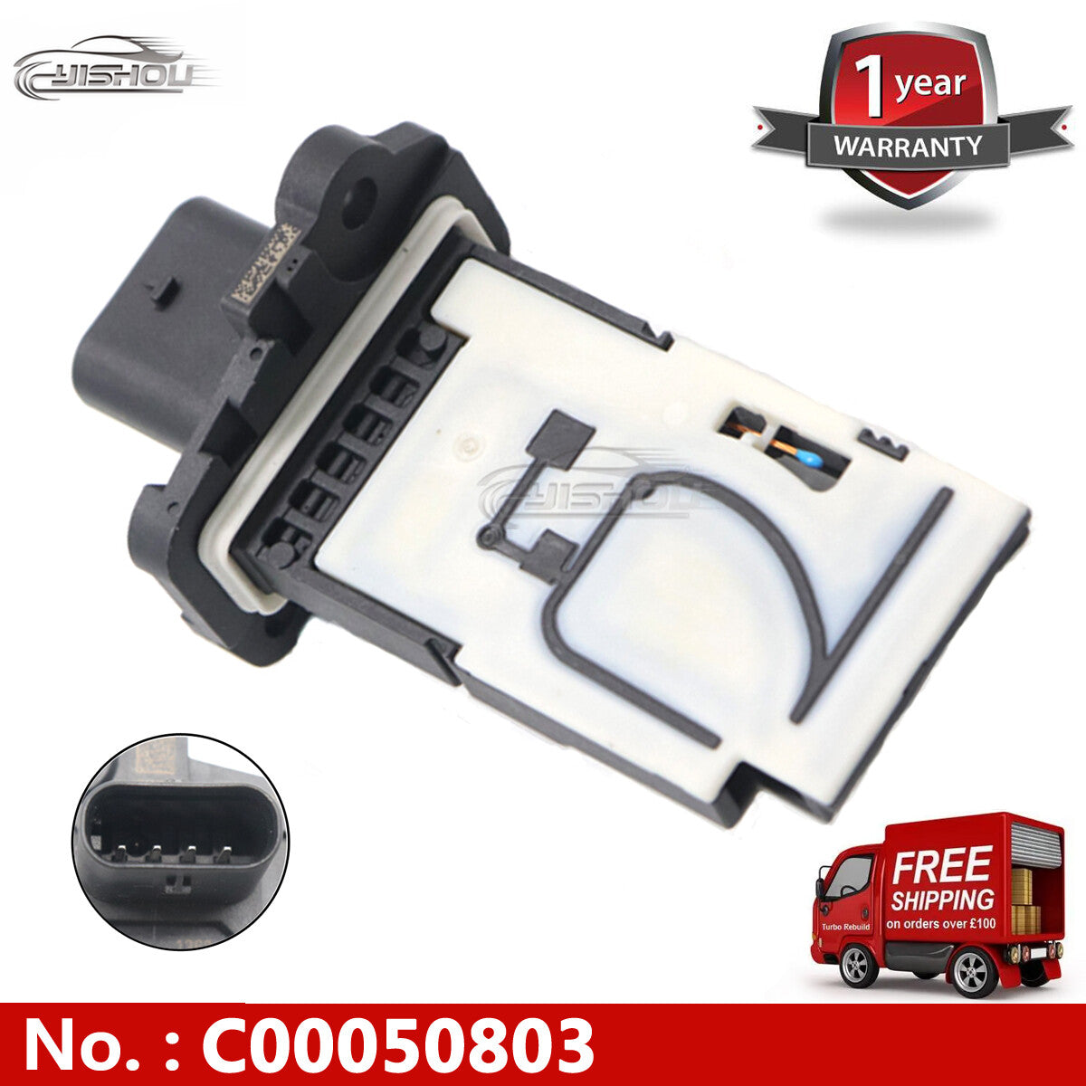 Mass air flow meter sensor 1362857010702 suitable for BMW for Mini 5WK98505 13628570107