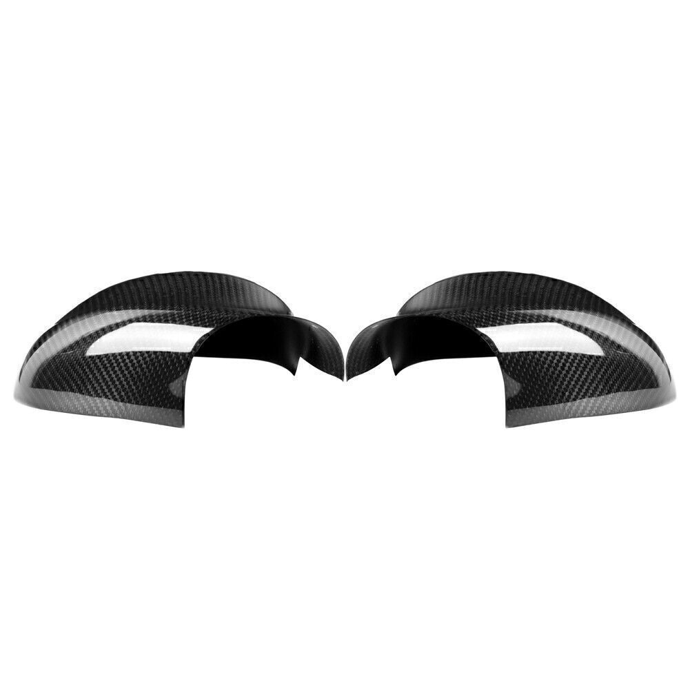 2x Carbon Fiber Side Mirror Cover Cap Fit for BMW E90 E91 3 Serie 2005-12 06 07