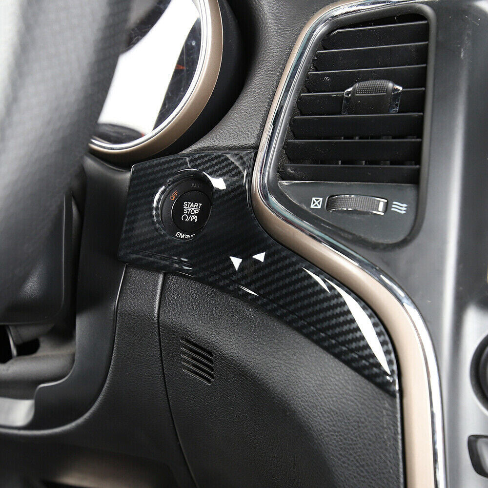 Carbon Fiber Console Dashboard Panel Cover trim for Jeep Grand Cherokee 2011-20