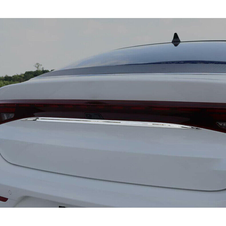 for Kia K5 2021-2023 Chrome Steel Rear Trunk Tailgate Upper Lid Strip Cover Trim