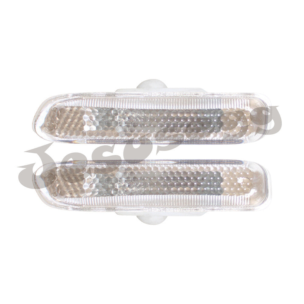 For 1998-06 for BMW E46 Coupe White Sequential LED Side Marker Indicator Light Cap