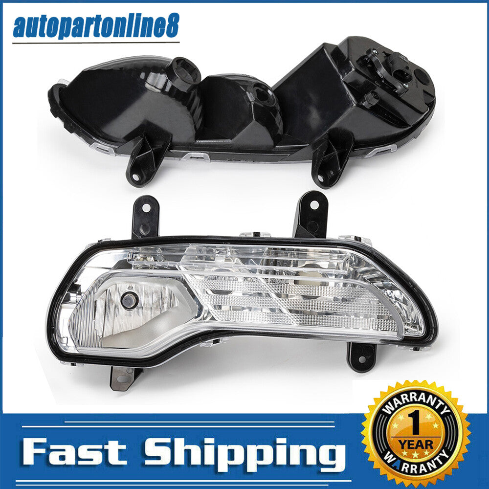 Pair Clear Lens Front Bumper Fog Lights Lamps Fit For 2013-2016 for Ford Escape Kuga