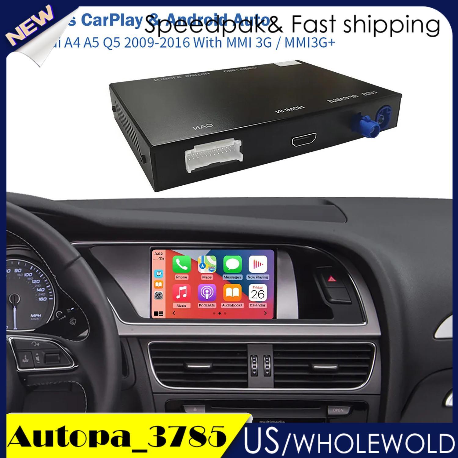 Wireless CarPlay Android Auto Mirror Link Retrofit Fit for AUDI A4 A5 Q5 A4L MMI