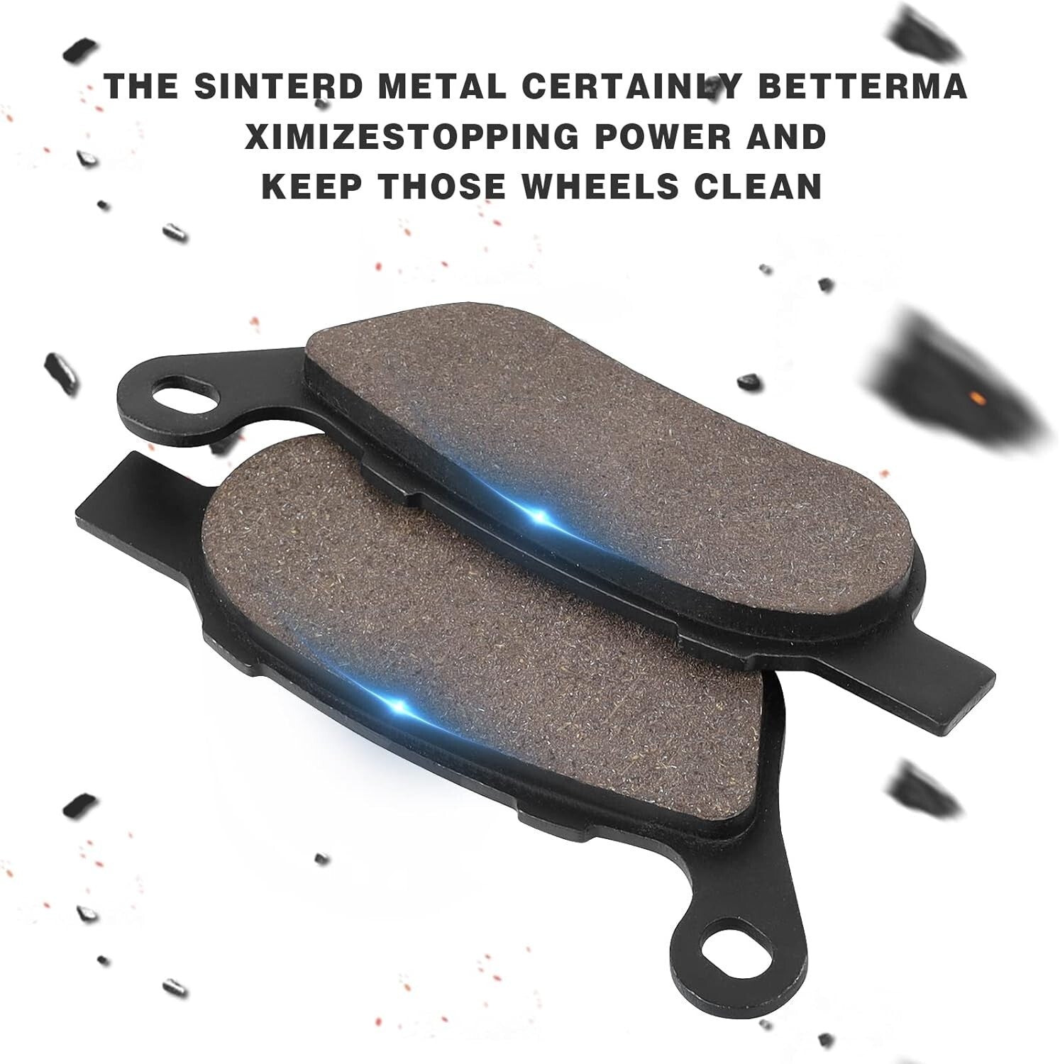 Front Rear Brake Pads for Harley Wide Super Glide Street Bob Softail Blackline