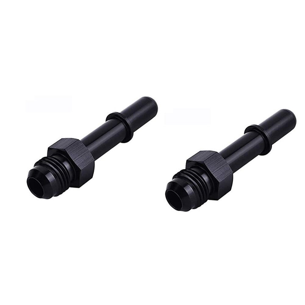 2-Pack 8AN Male Flash to 3/8 inch Quick Disconnect Male Push-EFI Connector Adapter