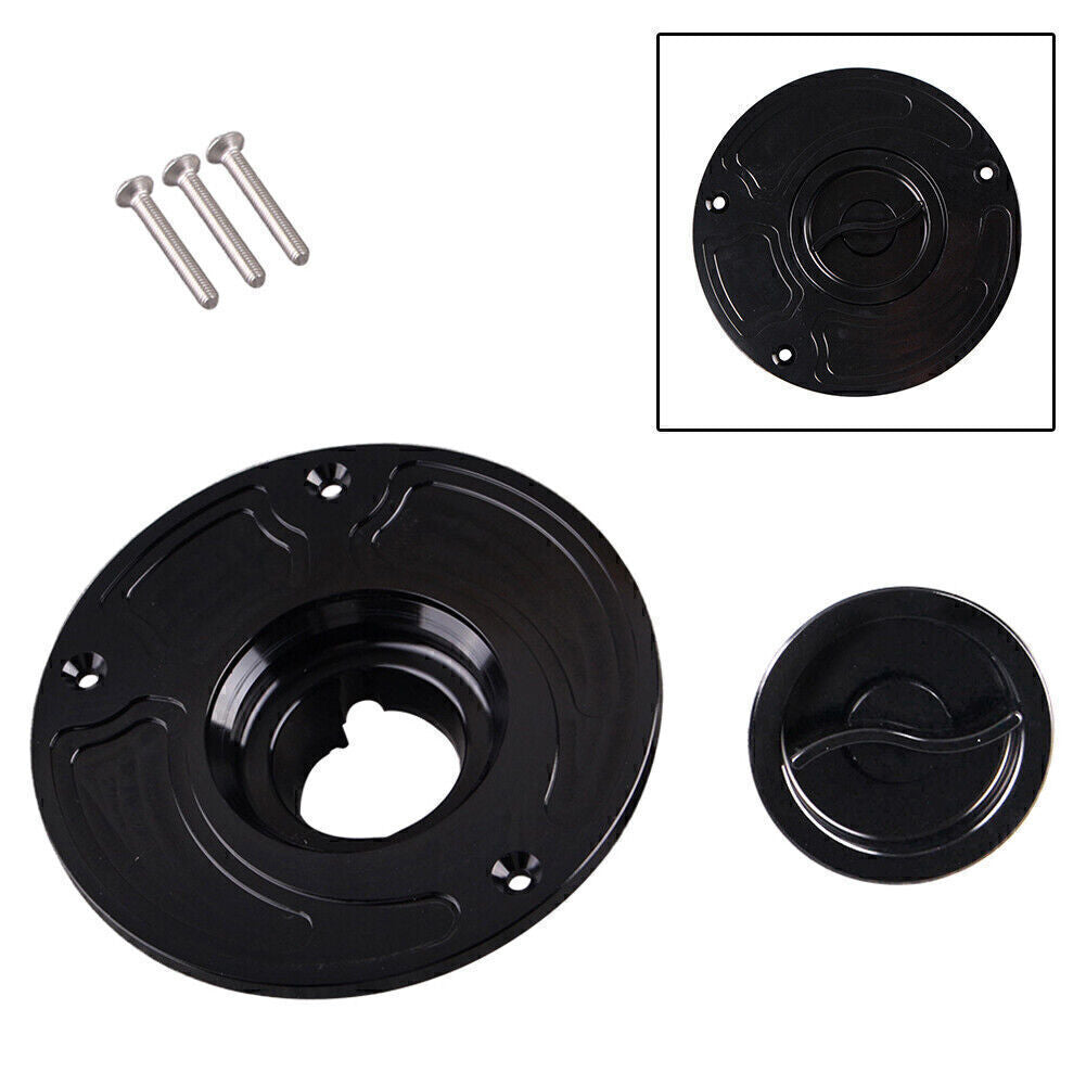 CNC Fuel Gas Tank Cap Cover Fit for Yamaha YZF600 YZF1000 FZ1 FZ6 R1 R6R50 Black