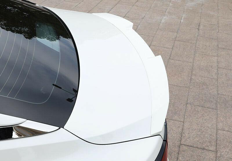 for Nissan Sentra 2020-23 White Rear Spoiler Tail Trunk Lip Wing Bar Cover Trim