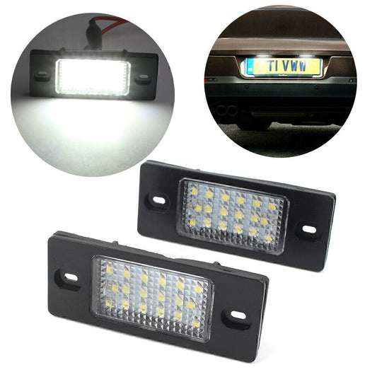 18-SMD White LED Rear License Plate Lamp Fit for VW Touareg 03-10