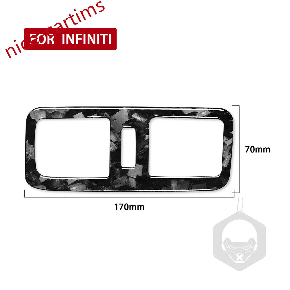 Forged Carbon Fiber Rear Air Vent Outlet Cover for Infiniti G37 Sedan 2007-2009