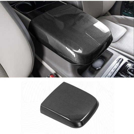 for Kia Carnival 2022-24 Carbon Fiber ABS Middle Console Armrest Box Cover Trim