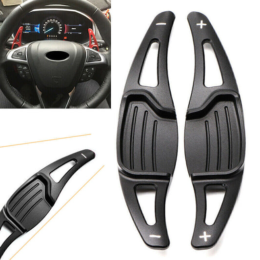Black Car Steering Wheel Shift paddle Shifter Extension for Ford Mondeo 13-2019