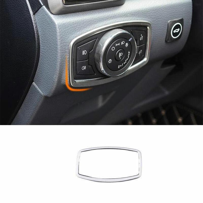 for Ford Ranger 2015-2022 Silver Titanium Function Control Button Frame Trim 1PC