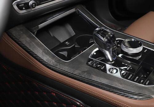 Dry Carbon Fiber Console Gear Shift Both Side Trim 2PCS for BMW X7 G07 2019-2022