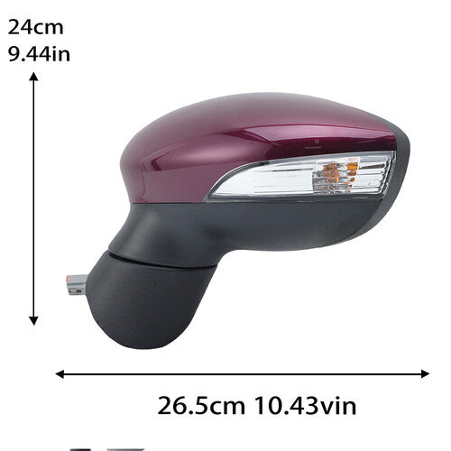 F¨¹r for Ford Fiesta MK7 2008-2012 Links Au?enspiegel Manuell Faltbar Beheizbar NEU