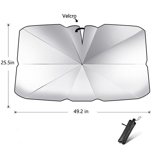 Foldable Car Windshield Sunshade Automatic Front Window Cover Sun Visor
