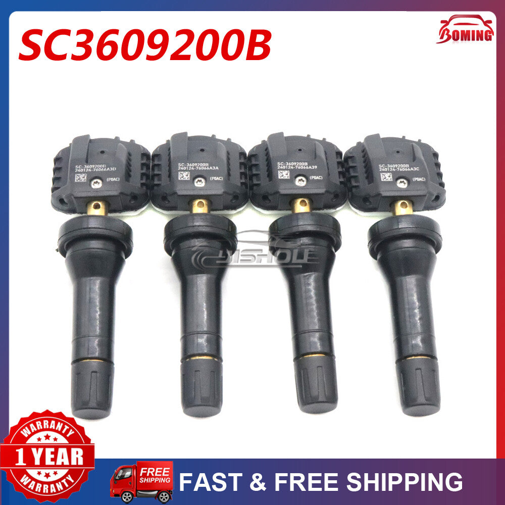 4-piece TPMS tire pressure sensor kit SC3609200B for BYD Dolphin Han EV Song Plus.