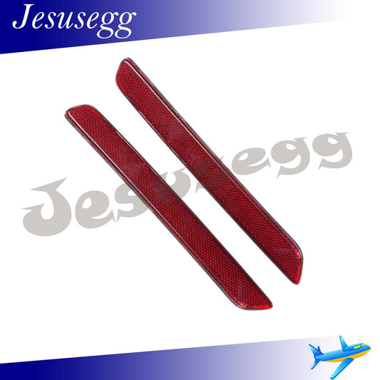 2x Red Fits for Cadillac 2018-2019 XTS Bumper Trim Reflector Right+Left Red