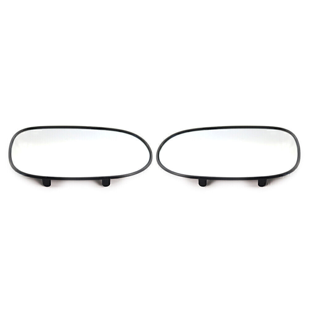 2x Car Mirror Glass Smooth Heated White Fit 2005-2013 for Chevrolet for Corvette