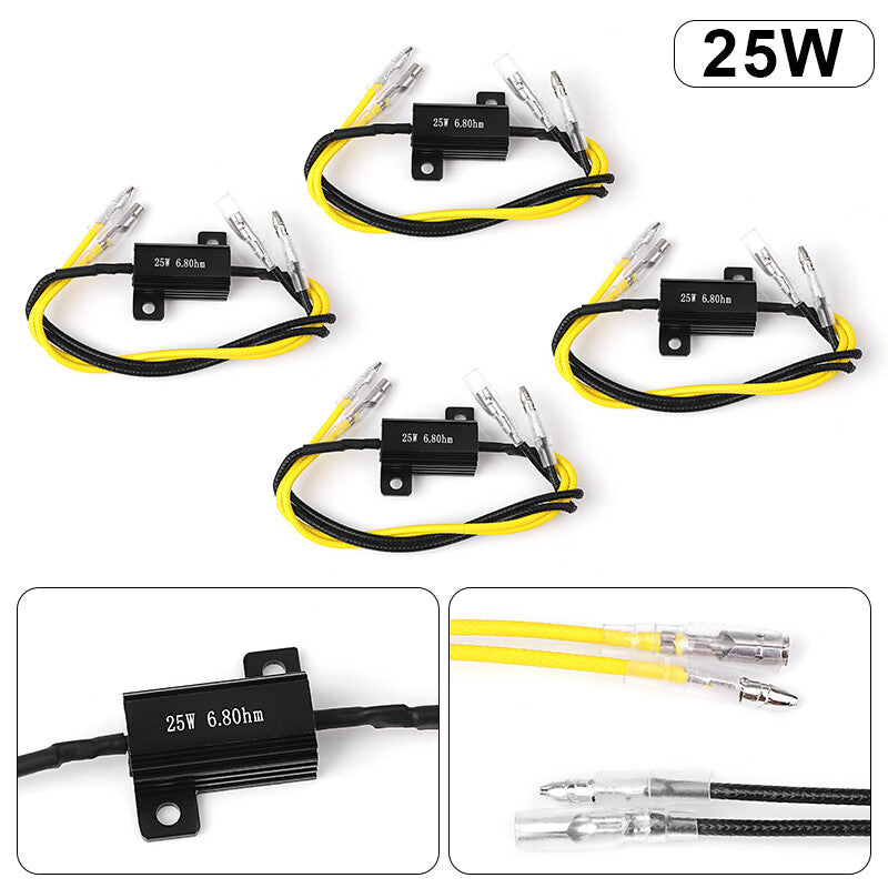 4x Motorcycle Turn Signal Indicator LED Load Resistor Flash Blinker Universal
