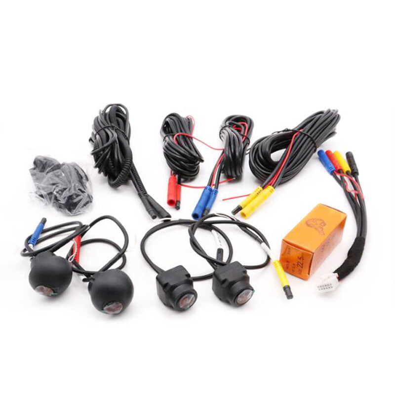 Universal panoramic parking camera for cars (720P/1080P 360-degree view system)