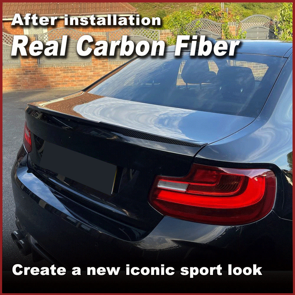 for BMW 2Series F22 F87 M2 Coupe 14-18 REAL Carbon Rear Trunk Spoiler Boot Wing