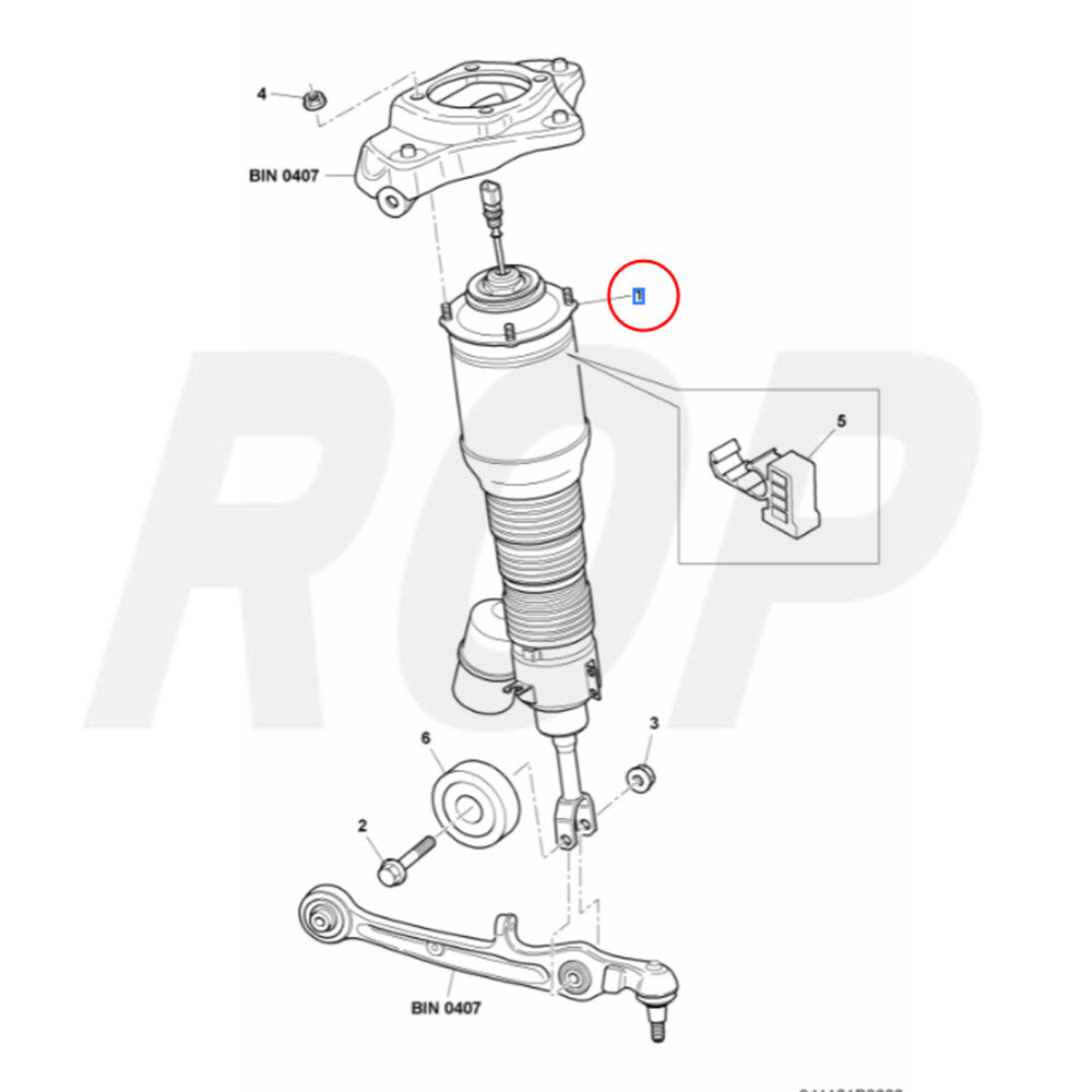 2x for Bentley GT 3W 6.0L Shocks Struts Front Air Suspension Spring