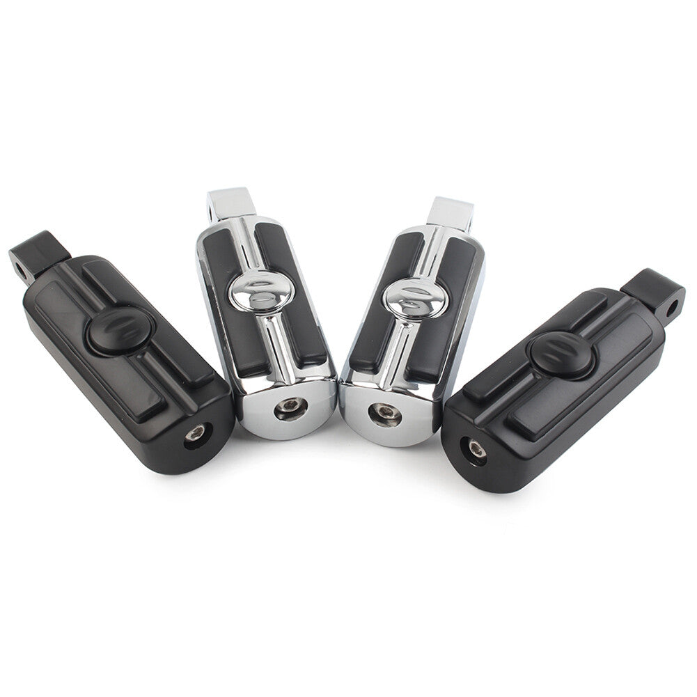 2x Rear Footrests Foot Pegs Foot Rest Pedals Chrome for Honda VTX 1800 2002-2008