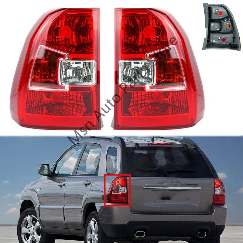 1Pair Rear Bumper Tail Light Shell Cover NoBulb for Kia Sportage 2005-2010