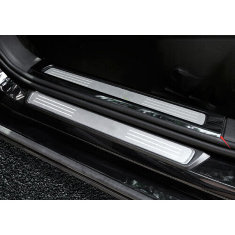 for Volvo S90 2017-2022 Black Door Sill Scuff Plate Trim Protector Threshold 4x