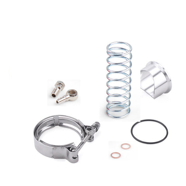 50 mm blow valve CNC BOV with V-band flange adapter, clamping spring, O-ring 35PSI