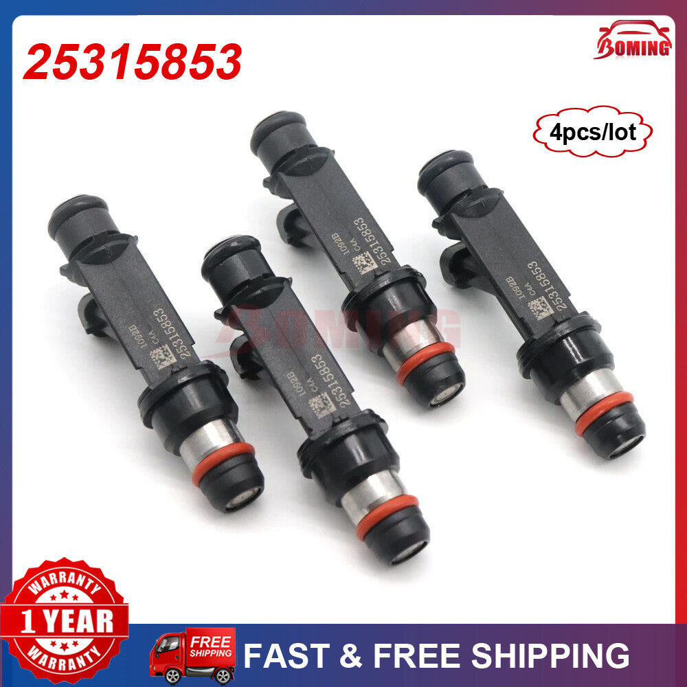 4Pcs 25315853 Fuel Injectors for Chevrolet Aveo 1.6L L4 2004 2005 2006 96386780