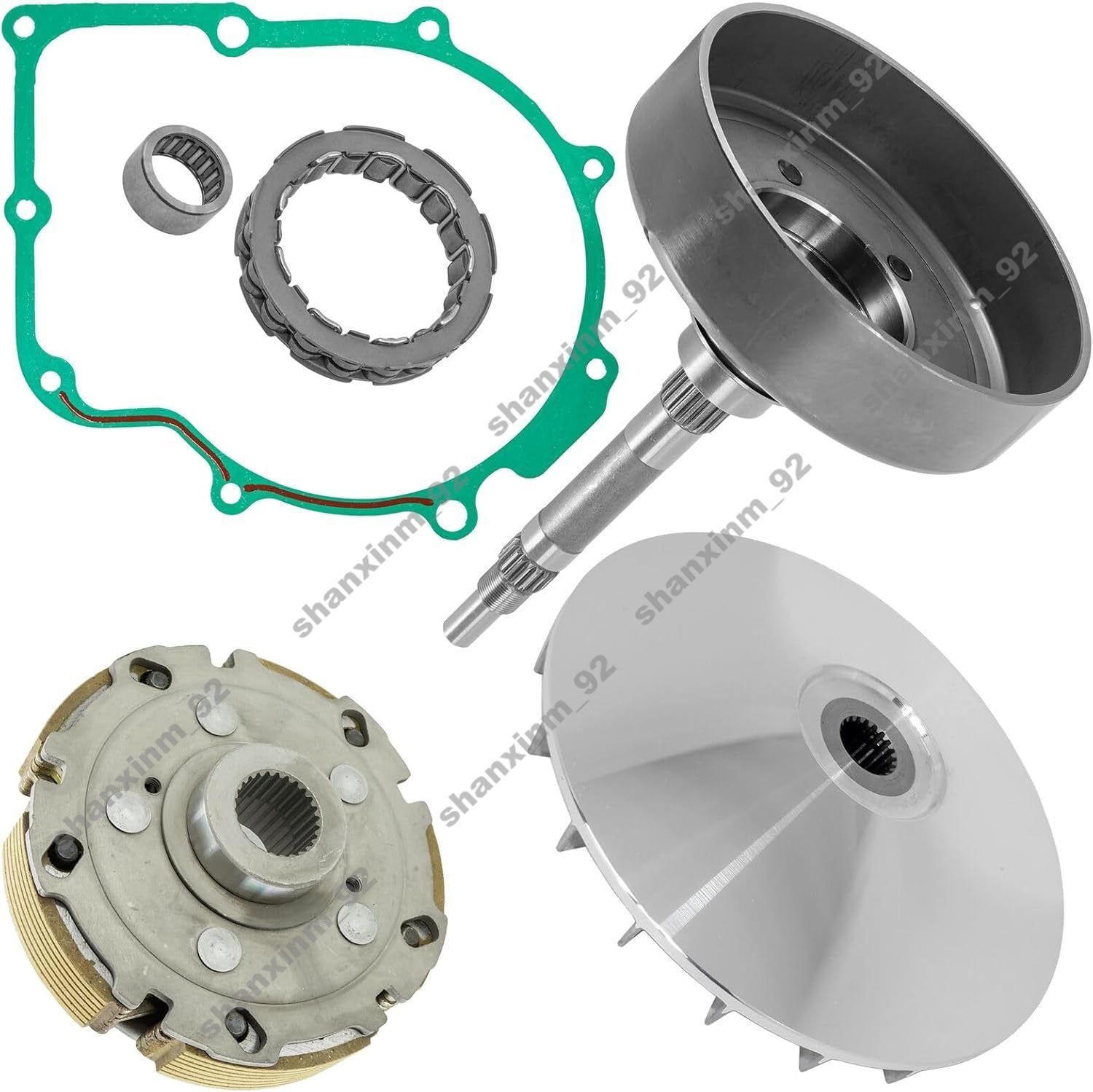 Caltric 5KM-17611-00-00 Wet Clutch Housing Kit for Yamaha Rhino 660 YXR660F
