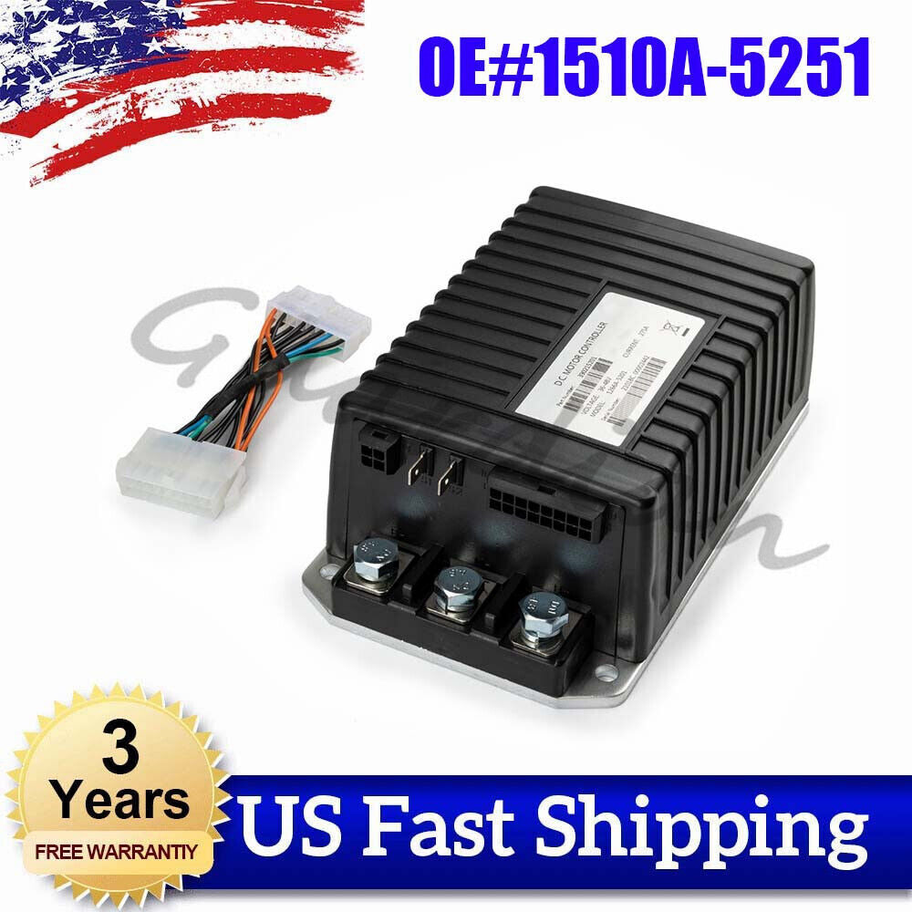 1x 48V Motor Controller 1510-5201 Replace for Curtis 1510A-5251 For Club Car for DS