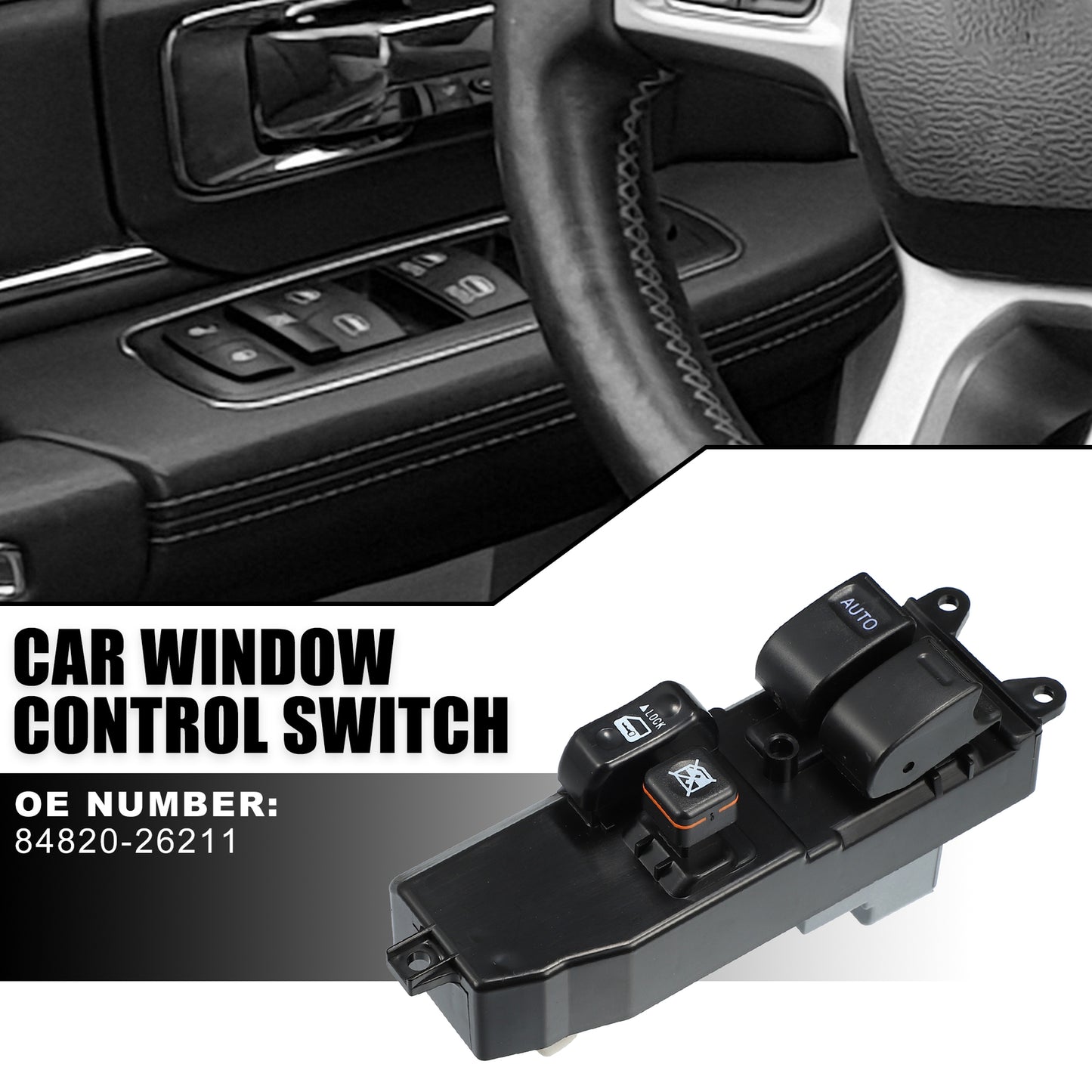 84820-26211 Car Front Left Car Power Window Switch for 2006-2013 for Toyota Hiace