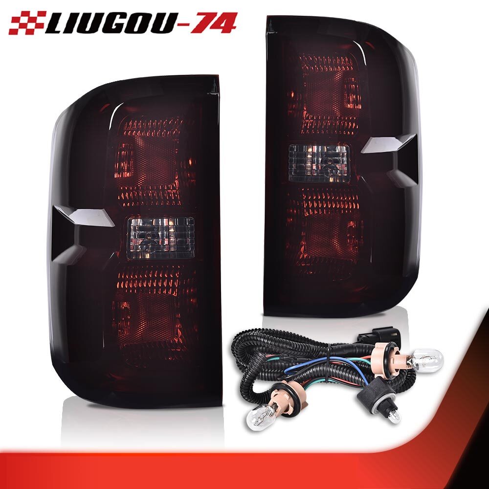 Taillight and brake light strip wiring harness smoked finish suitable for 2014-2019 for Chevrolet Silverado.