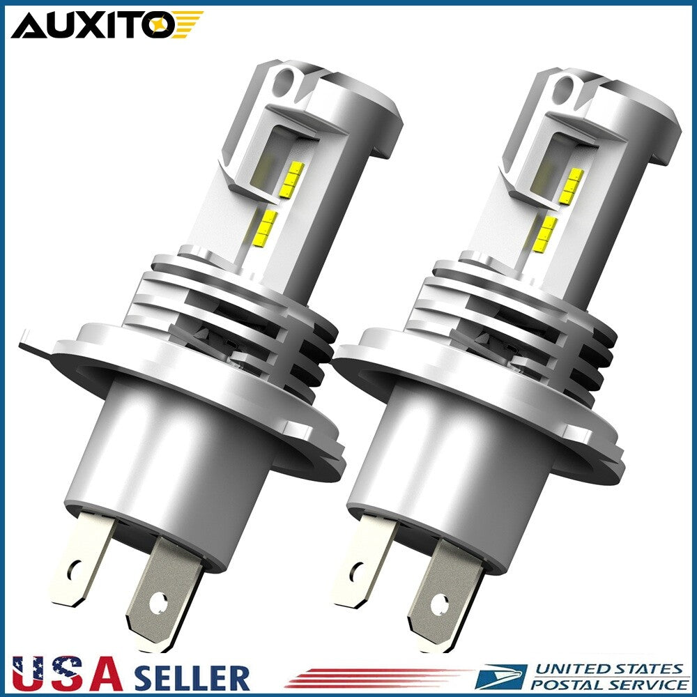 H4/9003 AUXITO LED Bright Red Gold/Buddha Light 6000K White Jade