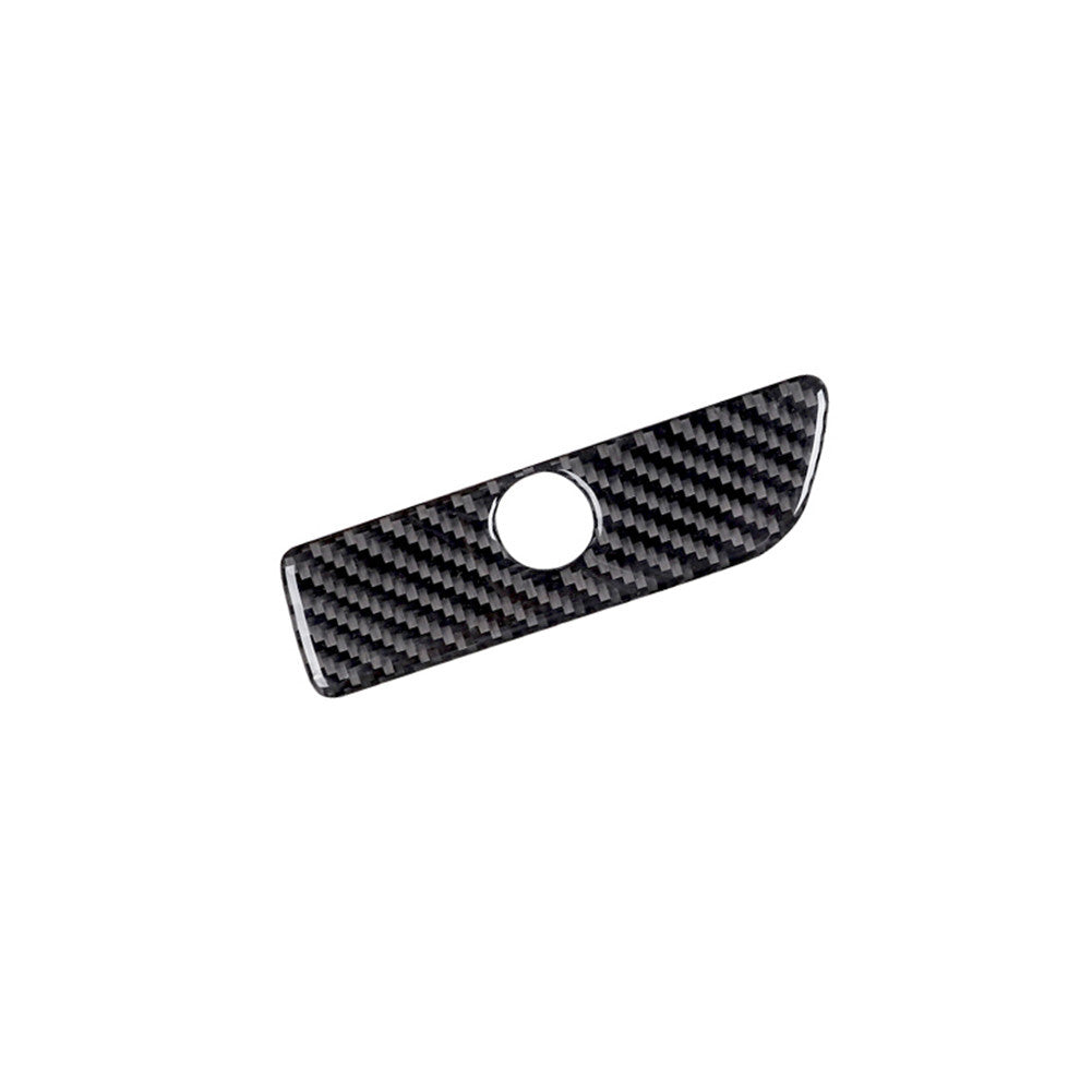 Carbon Fiber Storage Box Handle Panel Trim Cover Decor for Ford Explorer 2011-14