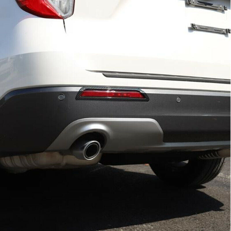 Carbon Fiber 2X Rear Fog Lamp Light Frame Cover Trim  for ford  Explorer 2020-2022