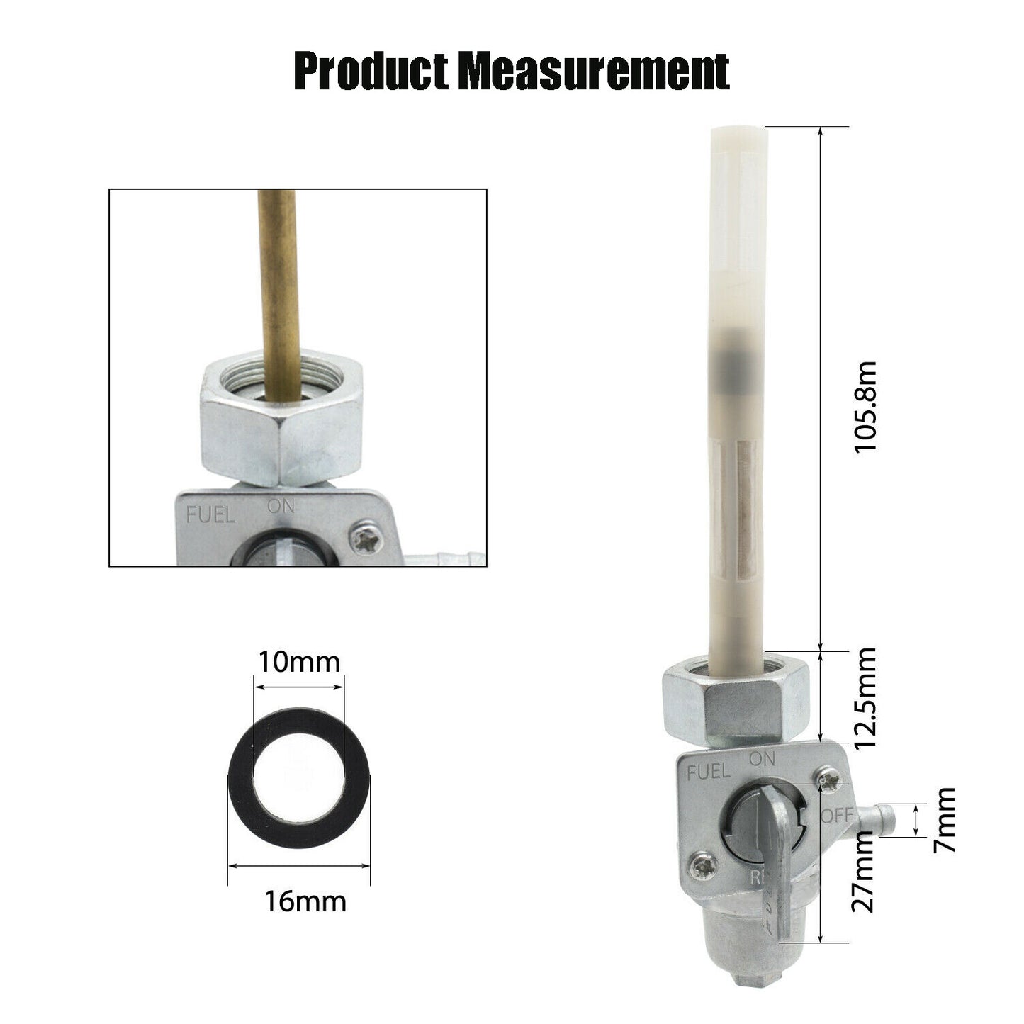 Fit For 1987 1988 for Honda Magna 700 750 Tank Fuel Petcock Switch Tap Valve