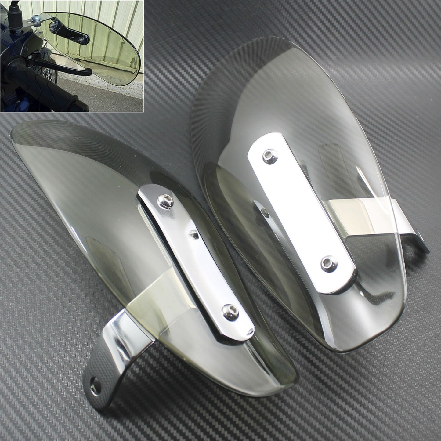 Smoke Hand Guard Wind Protector Deflector Shield Fit For Universal for Harley for Honda