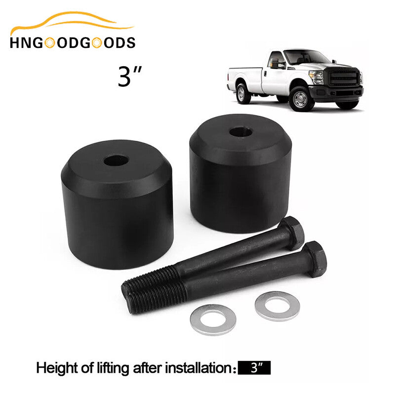 3 Front Leveling Lift Kit for 2005-2023 for Ford F250 F350 SUPER DUTY 4WD Black
