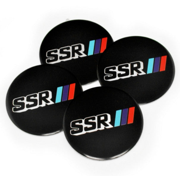 New 4x50mm black wheel decals, rim decals, SSR