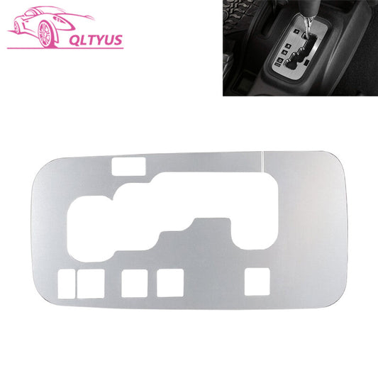 Silver Gear Shift Panel Decor Cover Trim Frame for 11-17 for Jeep for Wrangler JK JKU