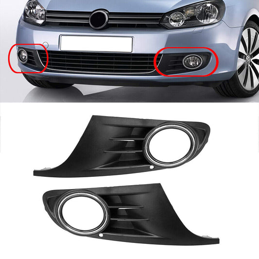 2×Für for VW for Golf 6 08-13 Sto?stange Nebelscheinwerfer Gitter Blende Links Rechts