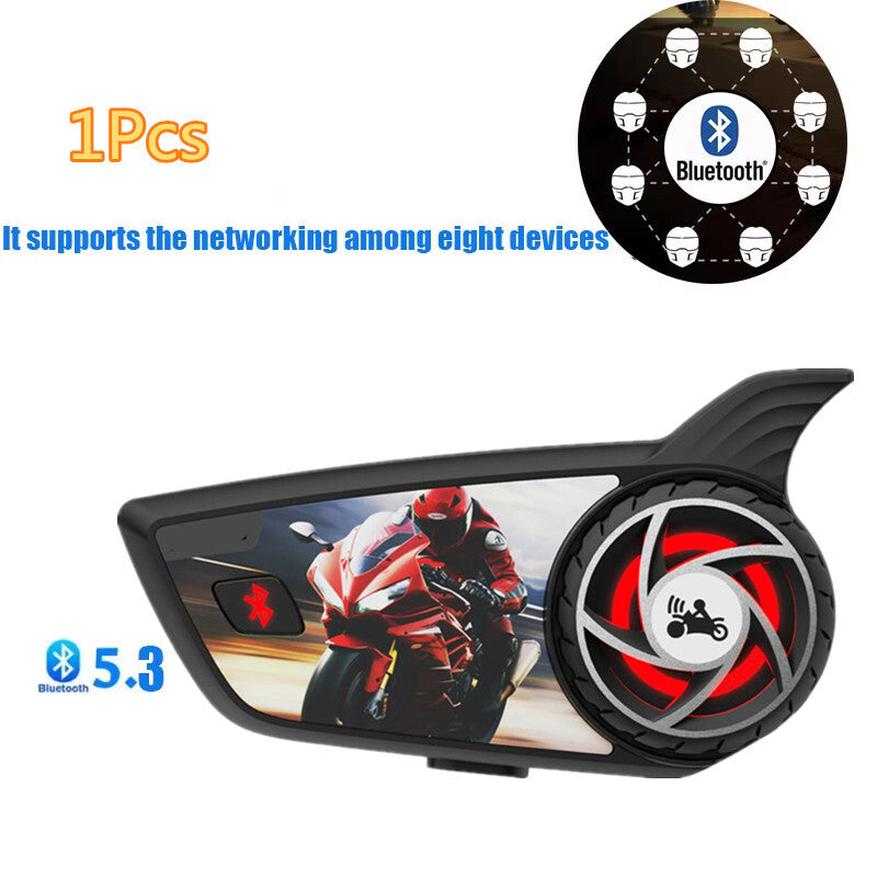 Motorcycle Bluetooth Intercom Helmet Headset Speaker Headphone Interphone Kit