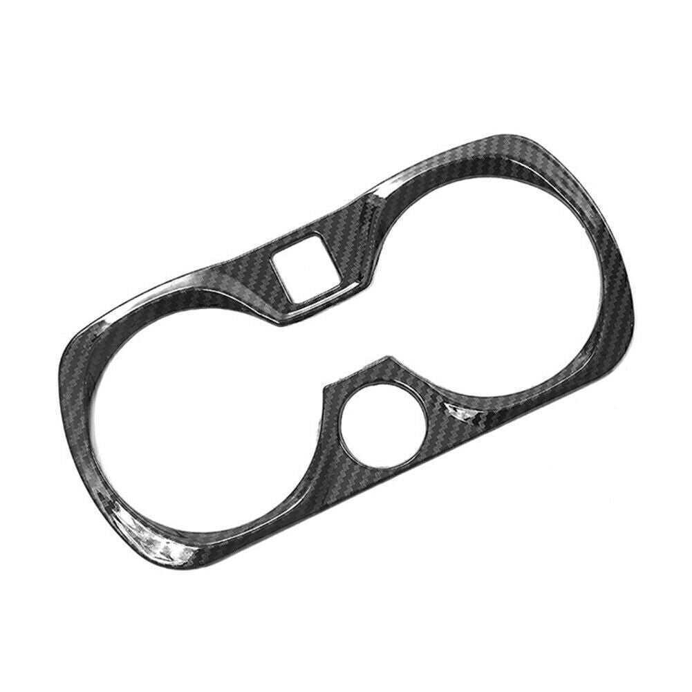 Central Console Water Cup Cover Trim Carbon Fiber for BMW 3 Series G20 2019-2021