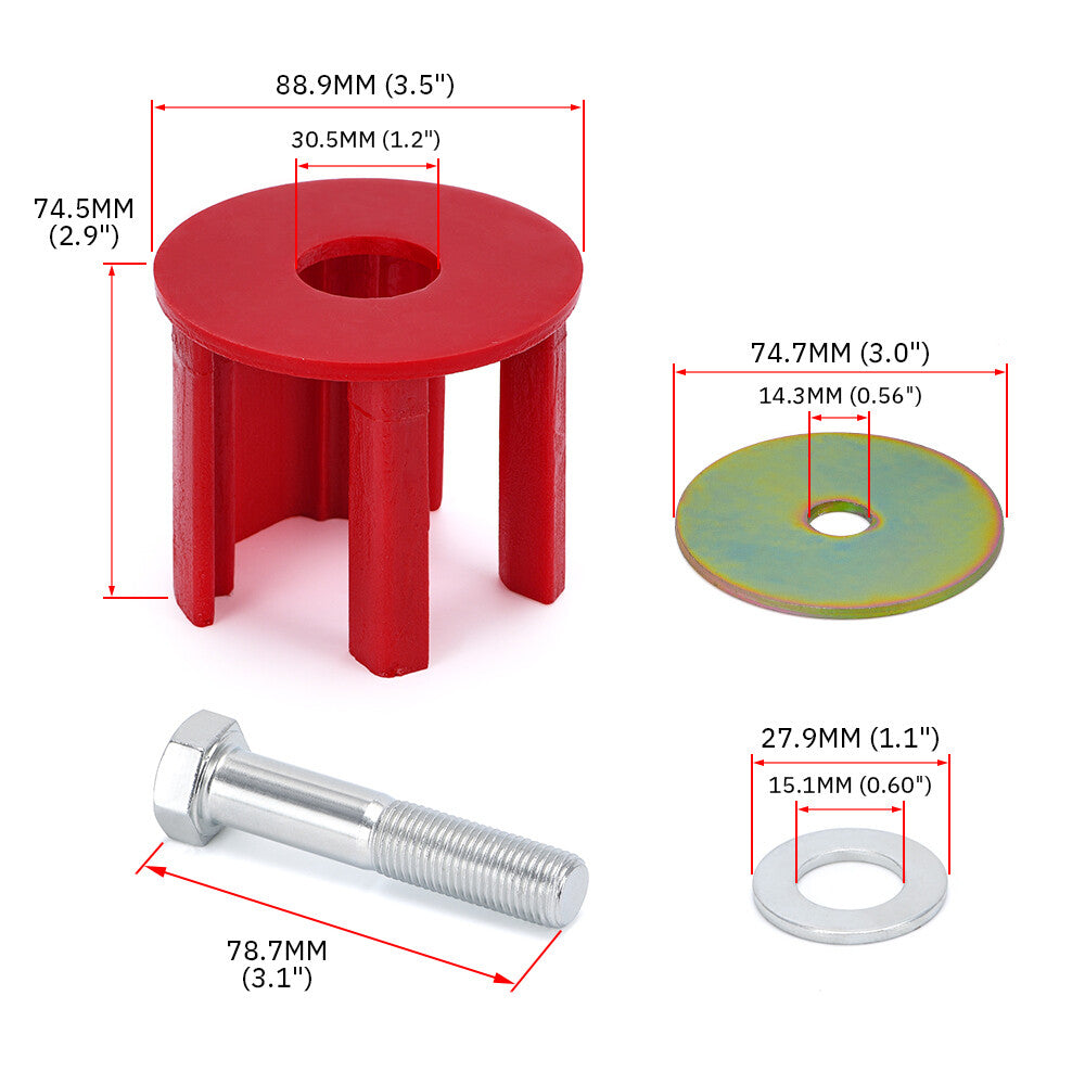 Torque Solution Pendulum (Dog Bone) Race Insert for VW Mk5 Mk6 for Golf for Jetta for AUDI