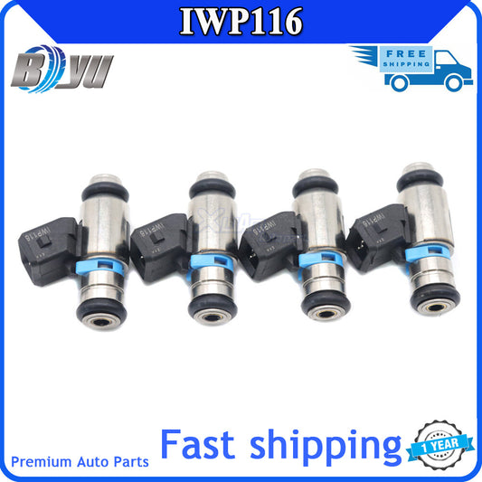 4-pack for Fiat Punto Doblo Mk2 1.2 Seicento 1.1 8V 028015816 IWP116 fuel injectors